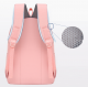 Simple Solid Color Student Schoolbag 15.6 Inch Travel Backpack