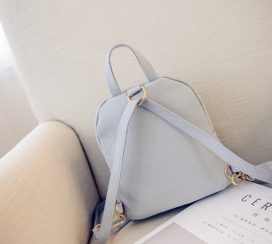 Casual PU Backpack Female Student Schoolbag